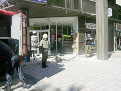 Пожарът под редакцията бе потушен